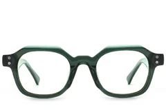 BS0522-0059_Green_Rectangular_Acetate_Glasses_front
