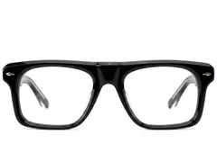 Occhiali da aviatore in acetato nero #BS0522-0069
