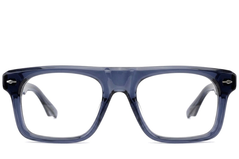 Lunettes aviateur en acétate bleu #BS0522-0070