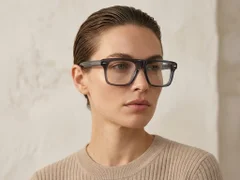 Lunettes aviateur en acétate bleu #BS0522-0070