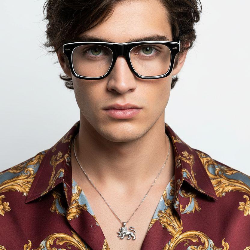 BS0522-0071_Black_Aviator_Acetate_Glasses_model