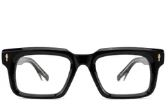 Rectangular Black Acetate Glasses #BS0522-0073