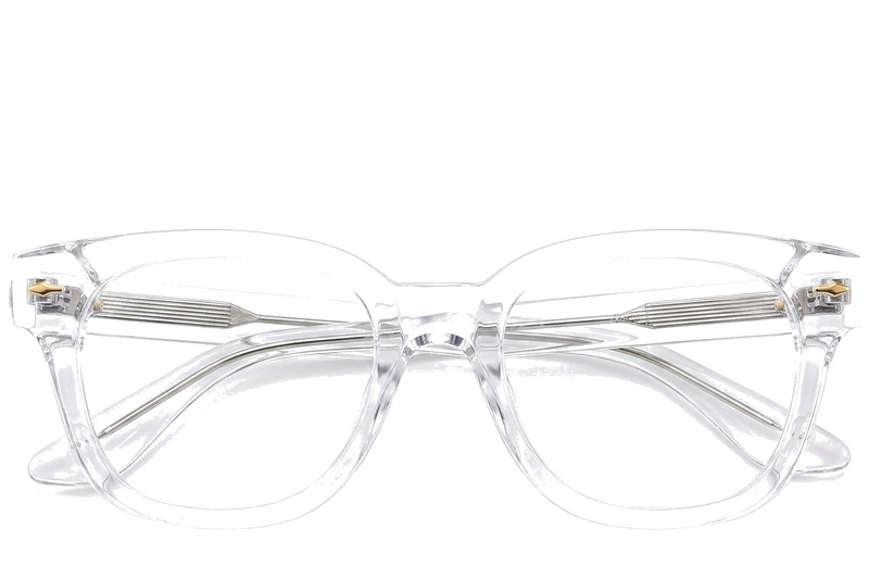 Oval Transparent Acetate Glasses #BS0522-0079