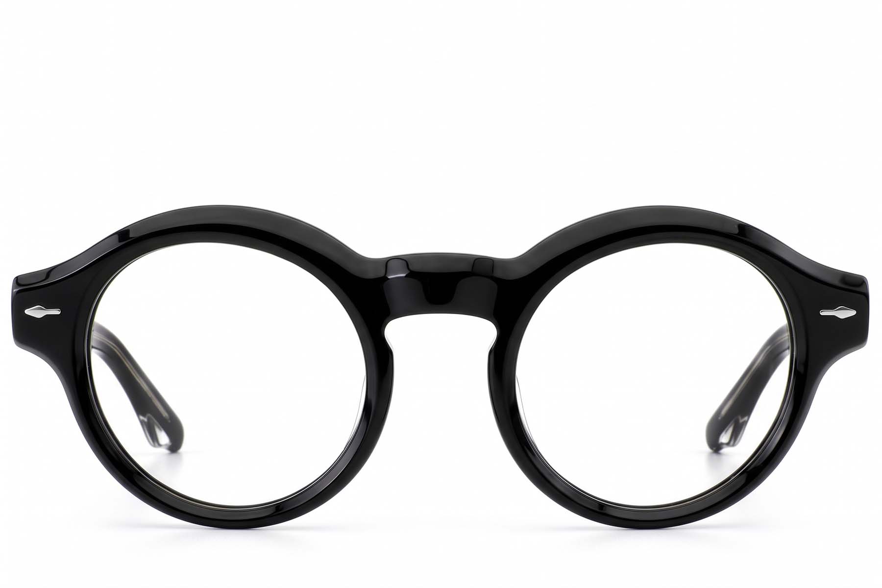 BS0522-0082_Black_Oval_Acetate_Glasses-front