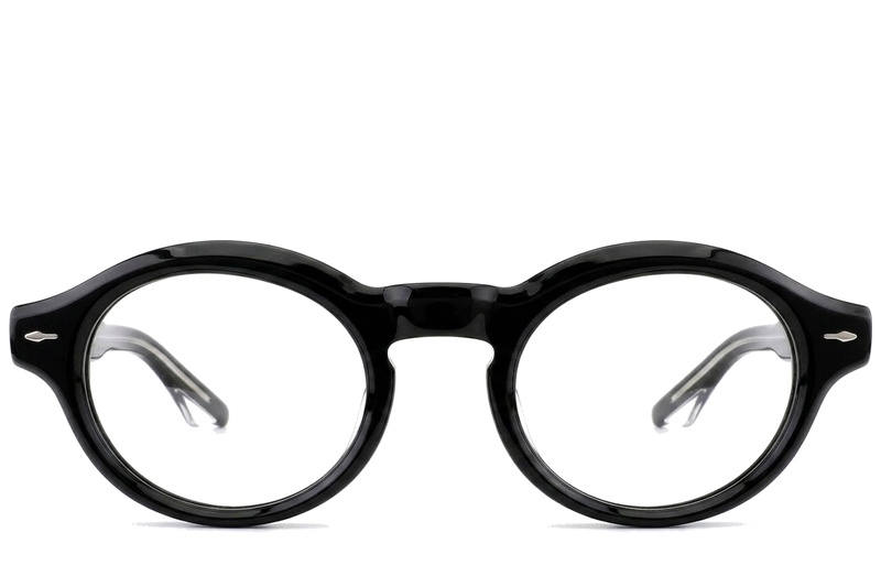 Occhiali ovali in acetato nero #BS0522-0082