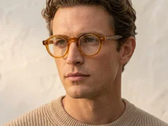 Bicchieri ovali in acetato marrone #BS0522-0083