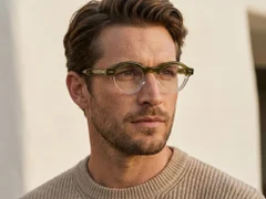 Oval Pattern Acetate Glasses #BS0522-0085