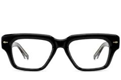 Rectangular Black Acetate Glasses #BS0522-0087
