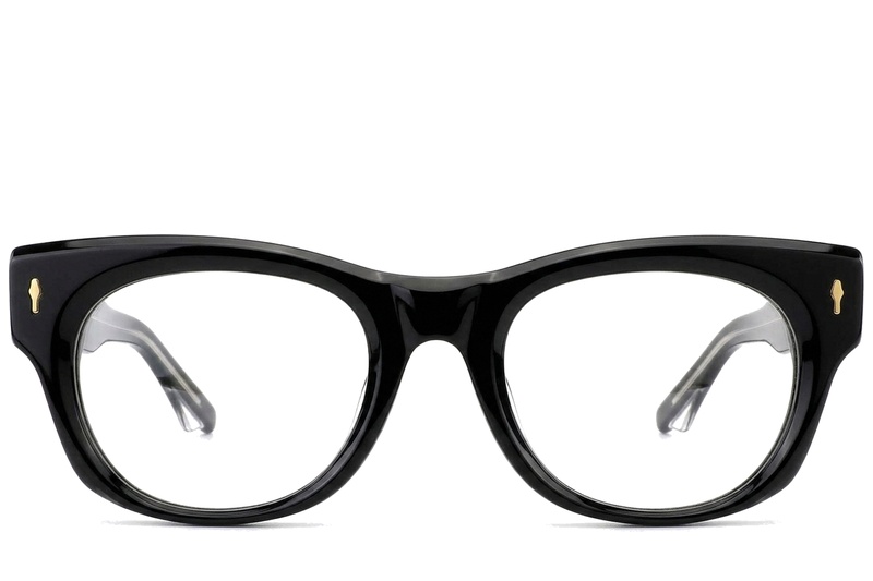 Oval Black Acetate Glasses #BS0522-0092