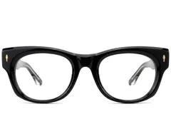 Oval Black Acetate Glasses #BS0522-0092