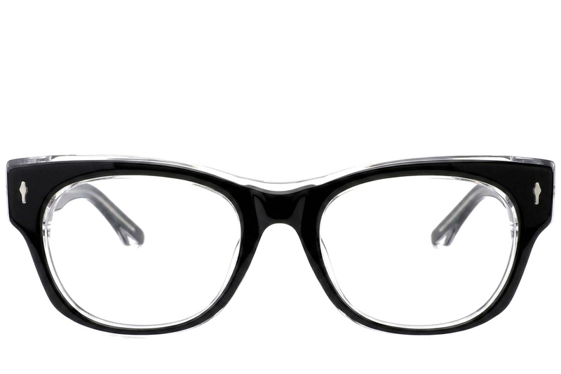 Gafas ovaladas de acetato negro #BS0522-0093