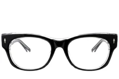 Gafas ovaladas de acetato negro #BS0522-0093