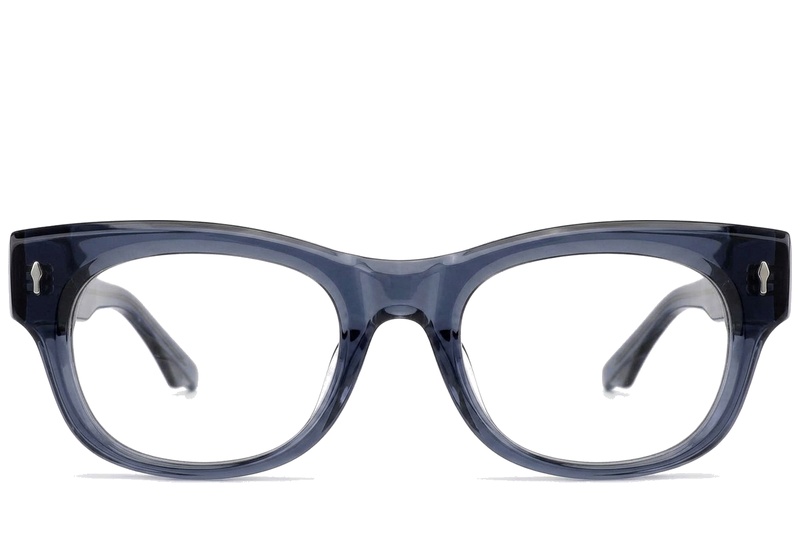 Gafas ovaladas de acetato azul #BS0522-0094