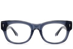 Gafas ovaladas de acetato azul #BS0522-0094