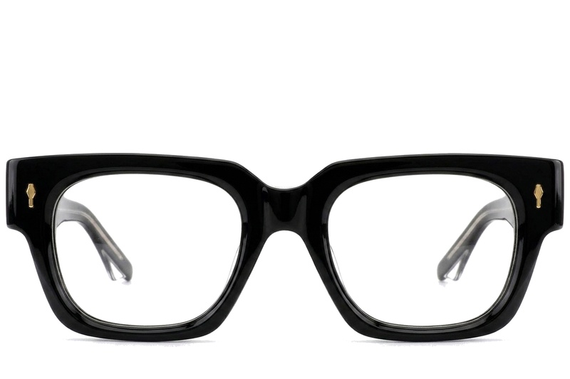 Rectangular Black Acetate Glasses #BS0522-0097