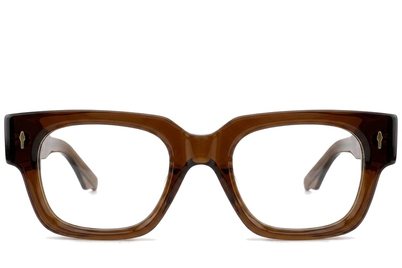 Rectangular Brown Acetate Glasses #BS0522-0100
