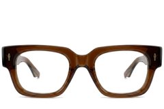 Rectangular Brown Acetate Glasses #BS0522-0100