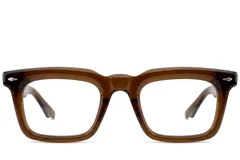 Rectangular Brown Acetate Glasses #BS0522-0103