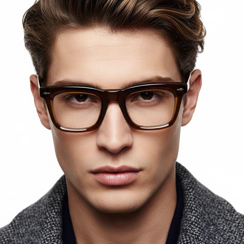 bs0522-0103_brown_rectangular_acetate_glasses_model