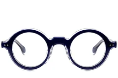 Bicchieri rotondi in acetato blu #BS0522-0107