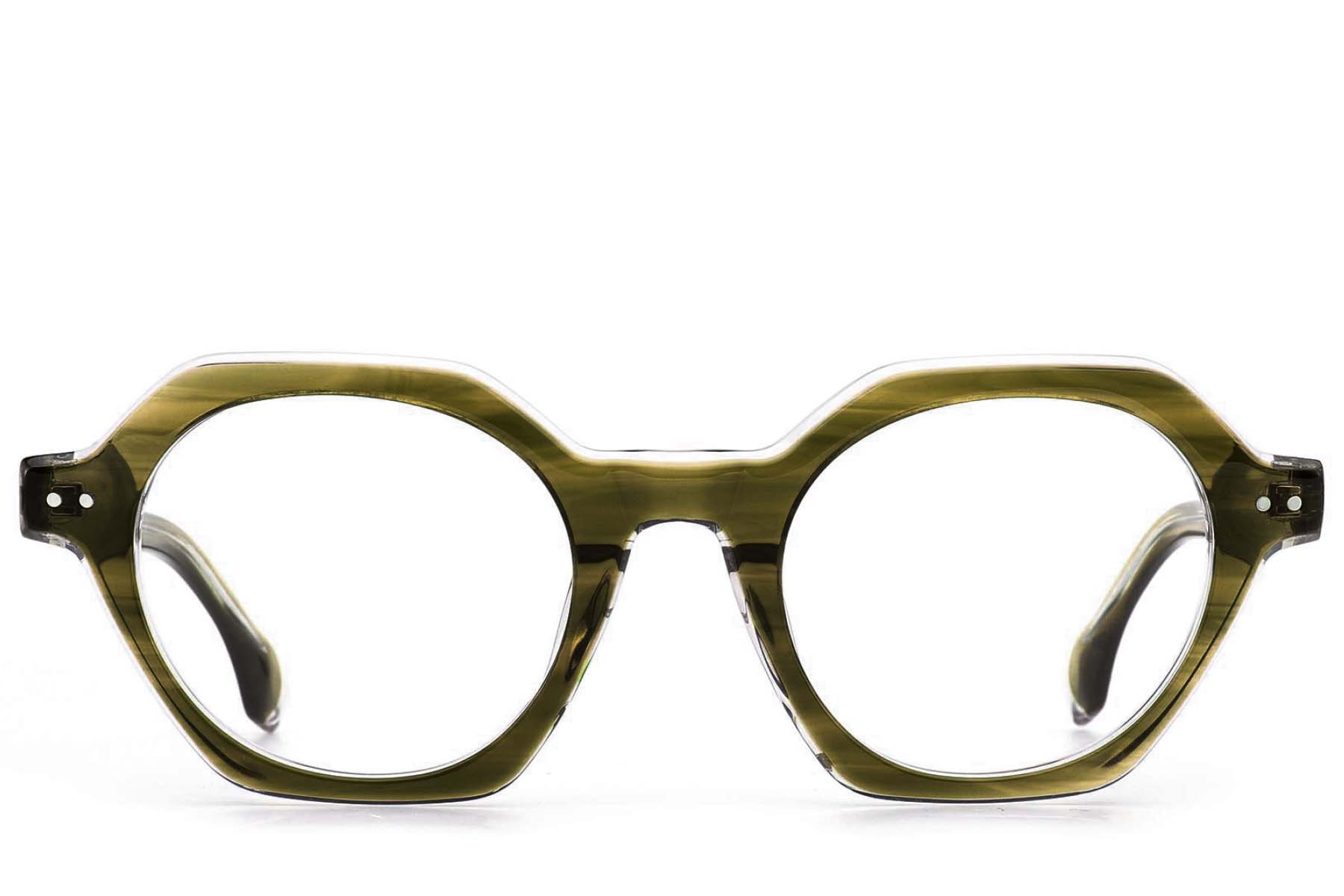 BS0522-0114_Green_Geometric_Acetate_Glasses_front