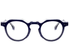 Occhiali ovali in acetato blu #BS0522-0117