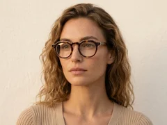 Oval Tortoiseshell Acetate Glasses #BS0522-0120