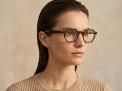Geometric Green Acetate Glasses #BS0522-0124