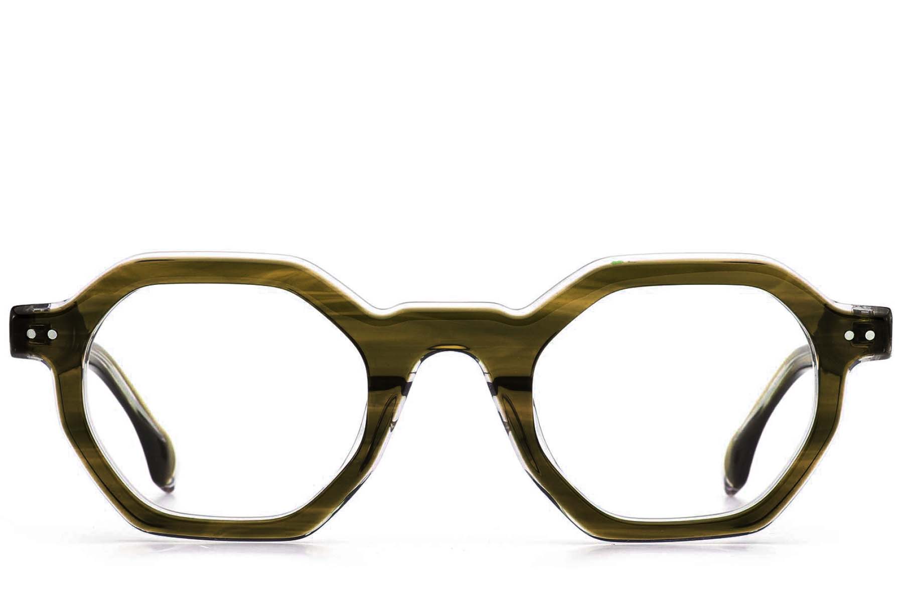 BS0522-0124_Green_Geometric_Acetate_Glasses_front