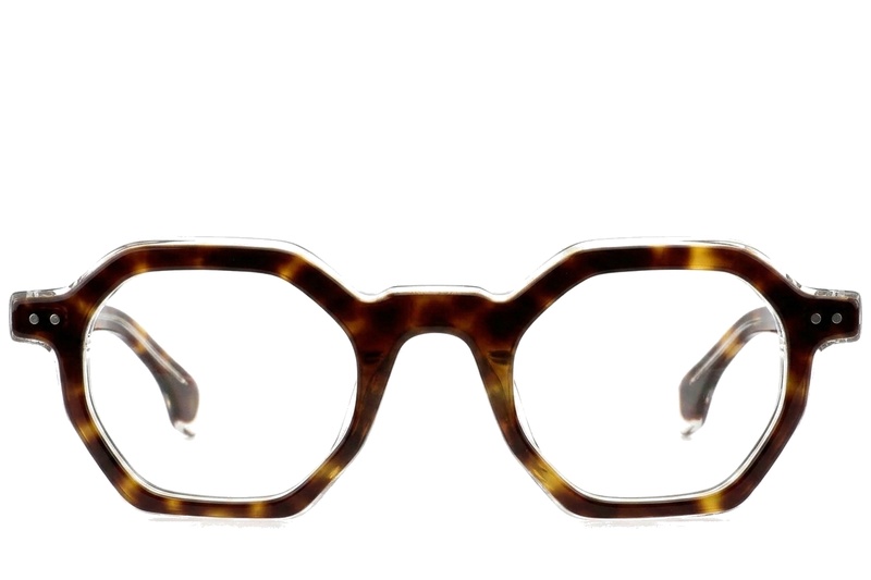 Geometric Tortoiseshell Acetate Glasses #BS0522-0125
