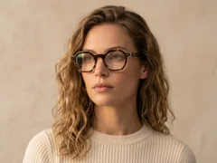 Geometric Tortoiseshell Acetate Glasses #BS0522-0125