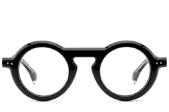 Round Black Acetate Glasses #BS0522-0126