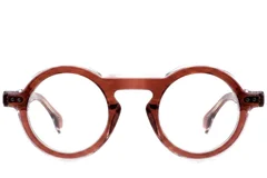 Round Pink Acetate Glasses #BS0522-0128