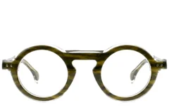 Round Green Acetate Glasses #BS0522-0129