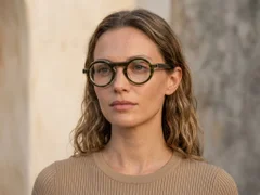 Round Green Acetate Glasses #BS0522-0129