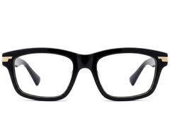 BS0522-0140_Black_Rectangular_Acetate_Glasses_corner-front