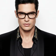 bs0522-0143_brown_rectangular_acetate_glasses_model