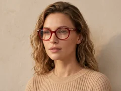BS0522-0148_Red_Oval_Acetate_Glasses_corner-tryon_female