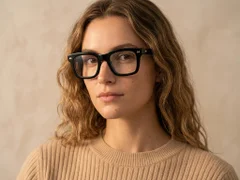 BS0522-0160_Black_Rectangular_Acetate_Glasses_corner-tryon_female
