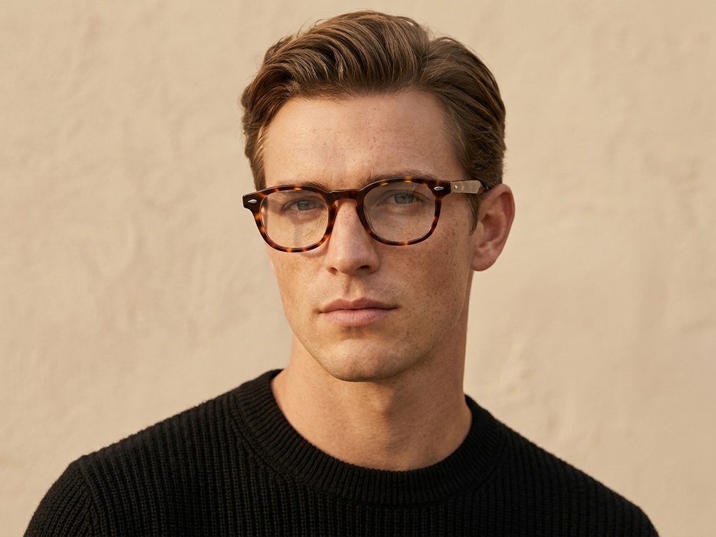 BS0522-0169_Tortoiseshell_Oval_Acetate_Glasses_corner-tryon_male