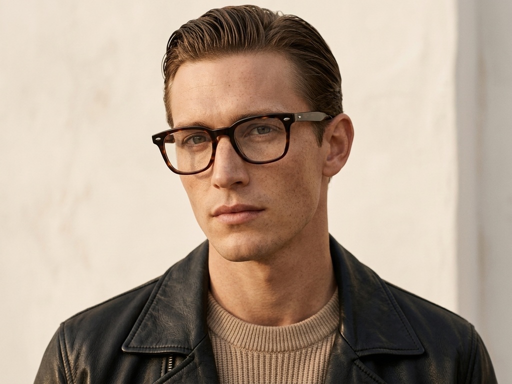 BS0522-0172_Brown_Rectangular_Acetate_Glasses_corner-tryon_male