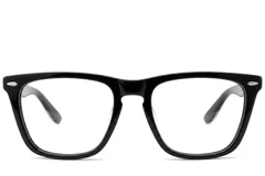 BS0522-0174_Black_Rectangular_Acetate_Glasses_corner-front