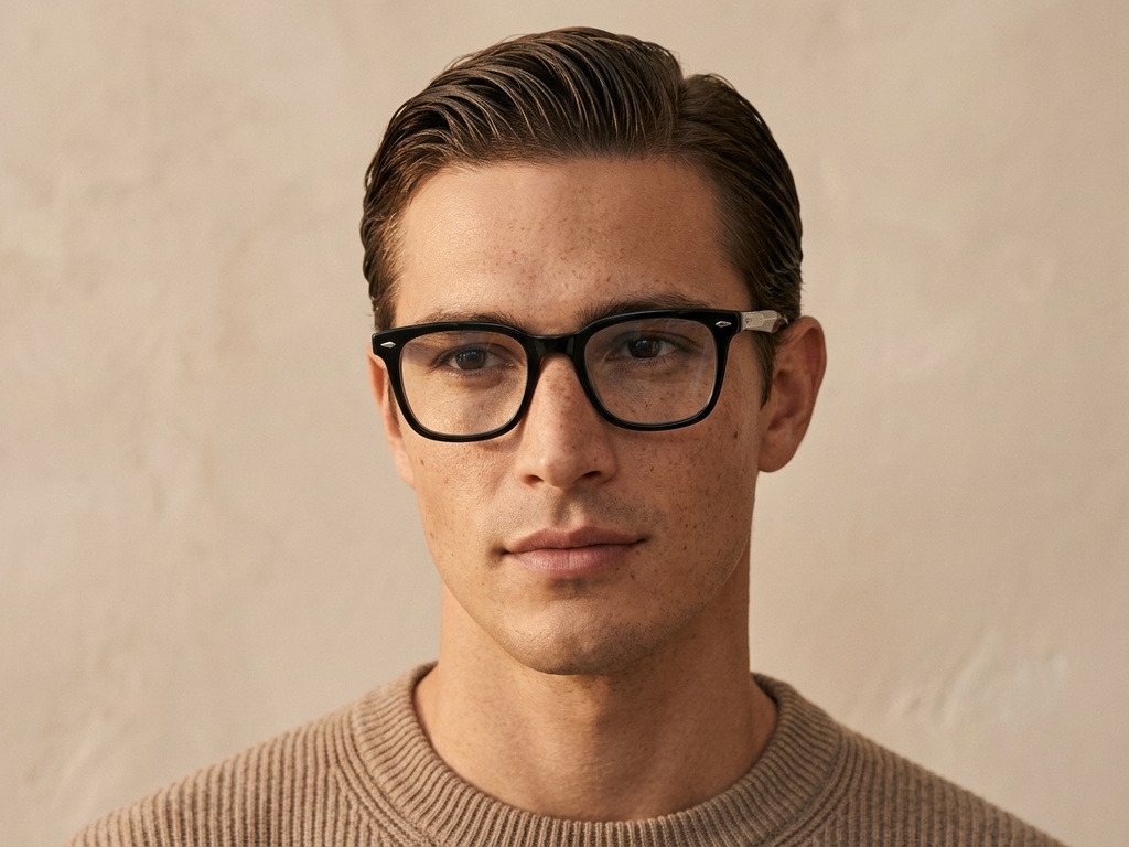 BS0522-0174_Black_Rectangular_Acetate_Glasses_corner-tryon_male