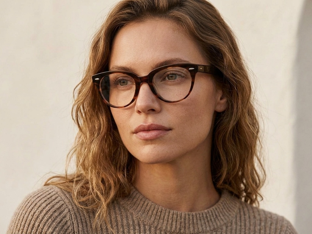 BS0522-0183_Brown_Oval_Acetate_Glasses_corner-tryon_female