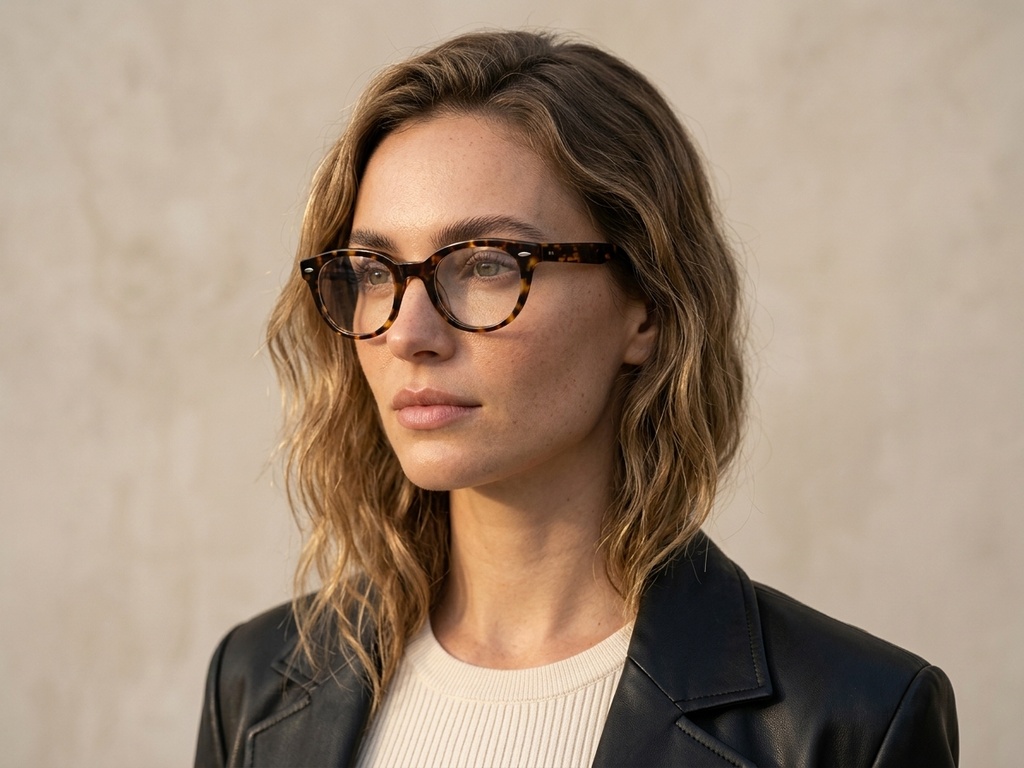 BS0522-0185_Tortoiseshell_Oval_Acetate_Glasses_corner-tryon_female