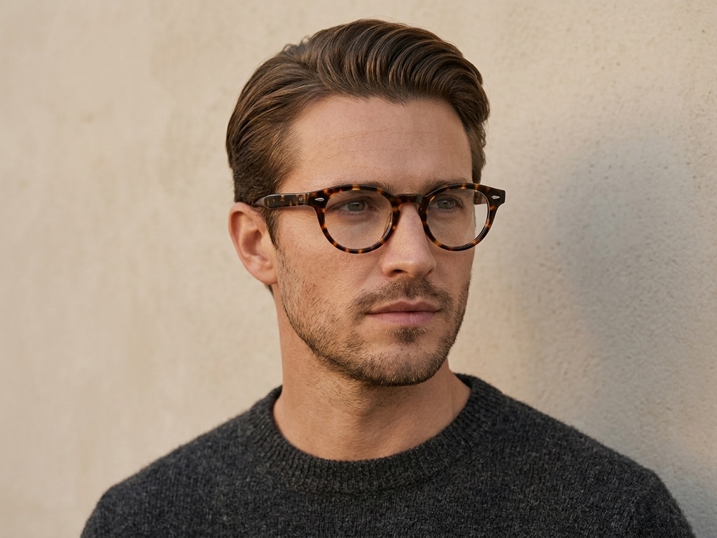 BS0522-0185_Tortoiseshell_Oval_Acetate_Glasses_corner-tryon_male