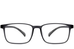 BS0612-0013_Grey_Rectangular_TR90_Glasses_front