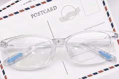 BS0612-0014_Transparent_Rectangular_TR90_Glasses_front
