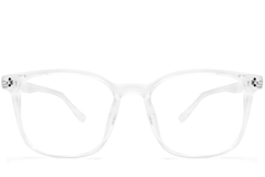 BS0612-0019_Transparent_Rectangular_TR90_Glasses_front