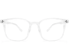 BS0612-0019_Transparent_Rectangular_TR90_Glasses_front